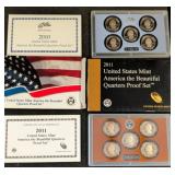 2010 & 2011 US Mint America the Beautiful Qu