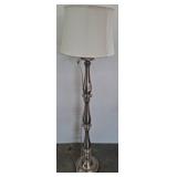 61" Satin Nickel Floor Lamp with Shade