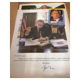 George Bush Memorabilia Lot, Signed Items