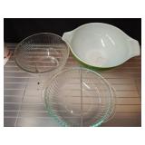 Three Pyrex Mixing Bowls