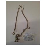 .925 Chandelier Teardrop Peridot Necklace