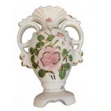 Porcelain Vase with Floral and Gilt Design