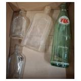 4 Assorted Vintage Glass Bottles