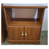 Wood-Look Storage Cabinet on Casters, 26x16x