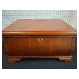 Wooden Jewelry Box with Mirror and Lined Tray 15"ï¿½