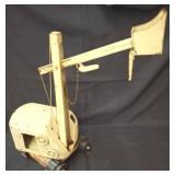 Steel Toy Crane Truck with Scoop Attachment