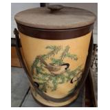 Decorative Metal and Plastic Ice Bucket with