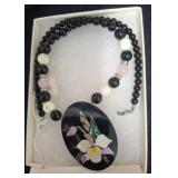 Black Onyx and Mother-of-Pearl Necklace