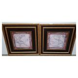 33x33 Framed Map Prints