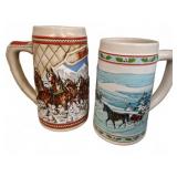 Budweiser and Miller High Life Holiday Beer M