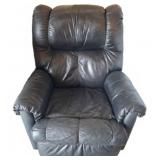 Franklin Black Leather Recliner Chair