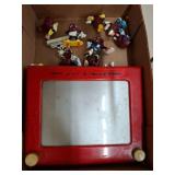 Etch A Sketch and California Raisins Toys