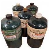 5 Propane Fuel Cylinders 16.4 oz