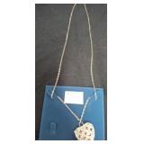 Tempo Vito Heart Pendant Watch Necklace