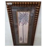 Framed Botanical Palm Tree Print, 19x45"