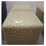 Foliot Upholstered Rolling Ottoman Pair