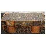 Decorative Domed Trinket Box with Contents