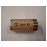 Roll of $25 U.S. Dollar Coins