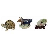 Ceramic Tortoise Box, CowParade Cow, Asian Pl