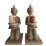 Kneeling Buddha Candle Holders