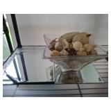 Studio Silvers Crystal Bowl With Potpourri