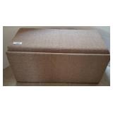 33in Upholstered Storage Ottoman Bench