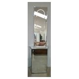Mirrored Hallway Console with Tall Mirror, 24