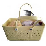 Simply Yellow Plastic Tote With Contents