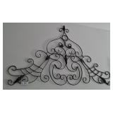 Wrought Iron Wall Dï¿½cor and Candle Sconce, 48