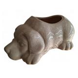 Ceramic Dog-Shaped Planter