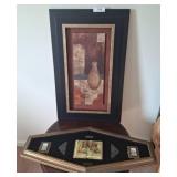 Framed Artwork, 19x31 and Shadowbox Display