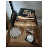 Lot: Photo Frames, Albums, Dominoes