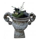 Plastic 19in Decorative Urn Planter
