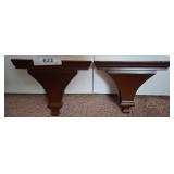 6in Wood Sconce Shelves