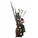 23in Decorative Vase with Artificial Floral
