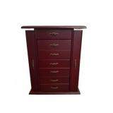 Wooden Jewelry Chest 12x4x16 with Drawers