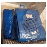 Blue Polyethylene Tarpaulins, 2 Pack