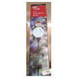 Winter Wonderland Solar Snowglobe Stake