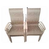 6 Beige Outdoor Patio Chairs