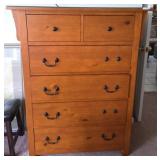 Pine Chest of Drawers, 42x19x54 Inches