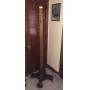 OAK COAT/HAT RACK (ON WHEELS)