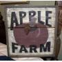 WOODEN APPLE FARM SIGN