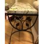 GRANITE TOP SIDE TABLE