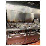 SUNFIRE 10 BURNER GAS RANGE WITH 2 OVENS