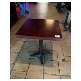 24" X 24" WOOD TOP TABLES