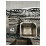 LOT 19 SS PANS 7" X 7" X 6"