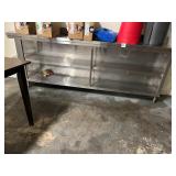 95" X 14" SS DISH COUNTER - NO CONTENTS