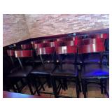 METAL FRAME CUSHION SEAT STOOLS