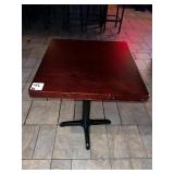 24" X 24" WOOD TOP TABLES