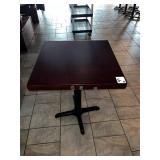 24" X 24" WOOD TOP TABLES